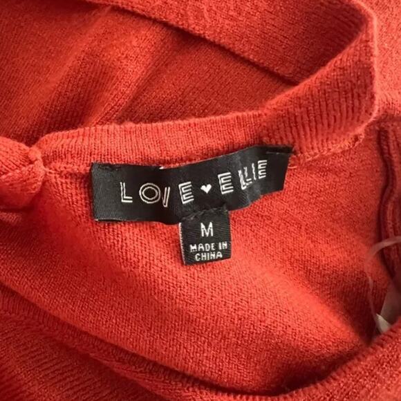 Love Ellie Mia Crisscross Back Detail Rust Pullover NWOT Size Medium - Picture 6 of 6